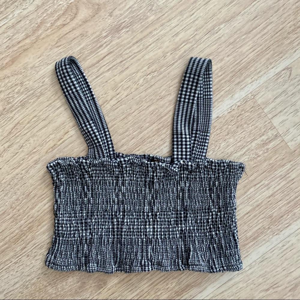 Free People Square Neck Rib Crop Top